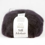 Silk mohair, черный, цвет 1099