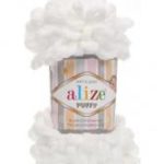 Alize PUFFY, белый, цвет 55