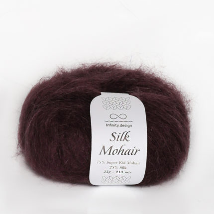 Silk mohair, баклажановый, цвет 4855