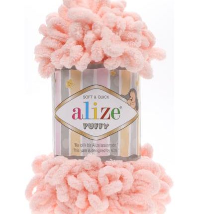 Alize PUFFY, пудровый, цвет 340
