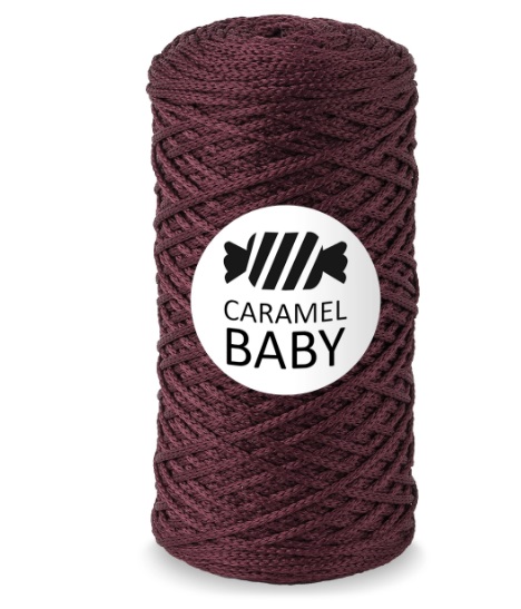 5686 Шнур Caramel BABY цвет Бургунди — изображение 1