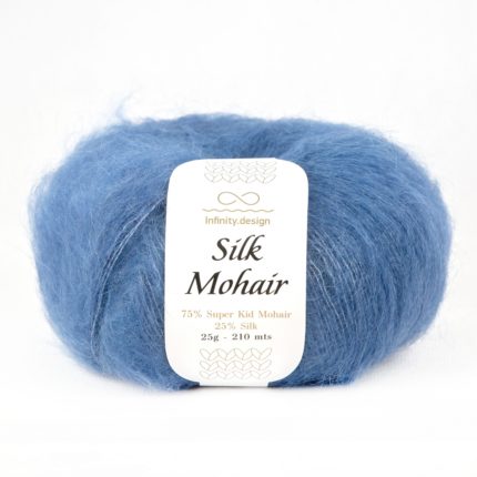 Silk mohair, темно-синий, цвет 6364