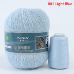 Пух норки, цвет 881 (голубой лед)