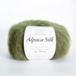 Alpaca silk, цвет 9573 (зеленый мох)