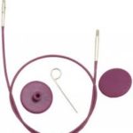 Knit Pro Набор кабельного соединения 28 см (длина спиц 50 см), фиолетовый