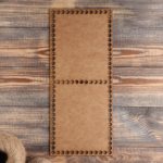 Прямоугольник донышко (перфорация)  35x15 см, дерево