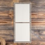 Прямоугольник донышко (перфорация)  35x15 см, дерево — изображение 2