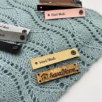 Бирка из экокожи, Hand Made, бежевая