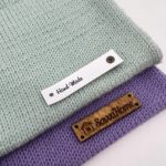 Бирка из экокожи, Hand Made, белая