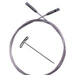 Леска S к металлическим спицам Swiv 360 ChiaoGoo, 93 см (Silver cable)