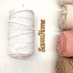 Хлопковый шнур, 5 мм,  белый