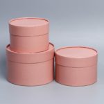 Набор коробок 3 в 1, цвет кофейный