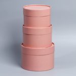 Набор коробок 3 в 1, цвет кофейный — изображение 2
