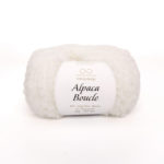 Alpaca Boucle, белый, цвет 1002