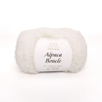 Alpaca Boucle, белый, цвет 1002