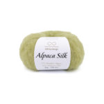 Alpaca silk, цвет 9842 (зеленый мох)