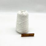 Королевские пайетки на хлопке 3 и 6 мм, цвет 24 (белый), моток 100 гр